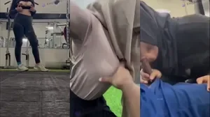 Ukhti Jilbab Eksib di Gym poster