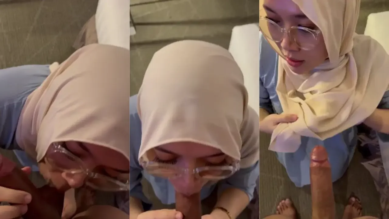 Sepongan Jilbab Cantik nikmat sekali bikin gemes poster